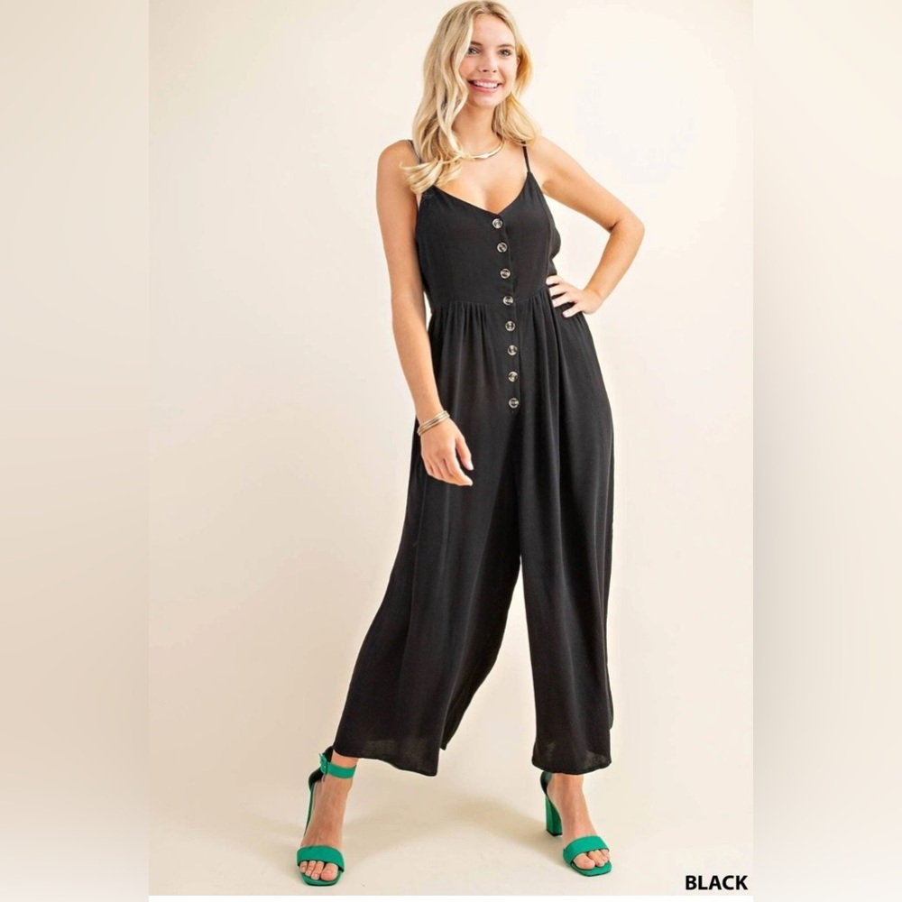 Black viscose KORI Jumpsuit NWT medium